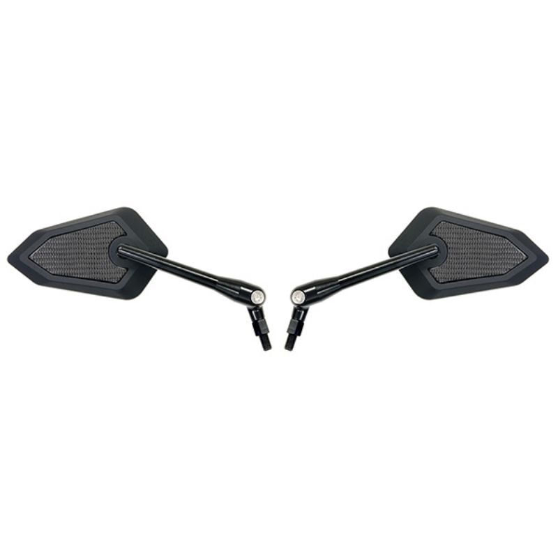 Paire rétroviseurs moto universels m10 style carbone homologues