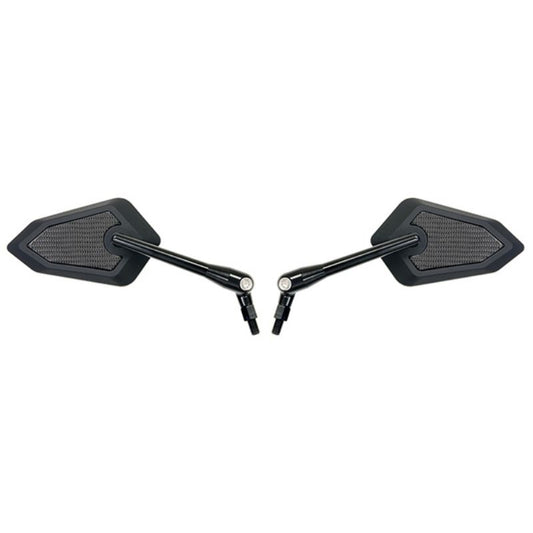 Paire rétroviseurs moto universels m10 style carbone homologues