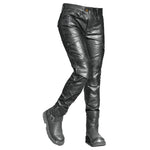 Pantalon cuir moto femme