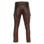 Pantalon-de-moto-en-cuir-pour-homme-motard-marron-derriere