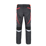 Pantalon femme moto rouge