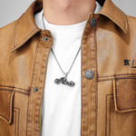 Pendentif moto - Ghost rider argent - Vignette | Boutique biker