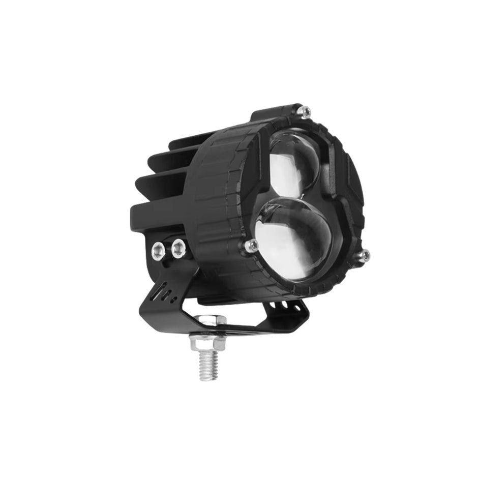 Feux Additionnels Moto LED Bleus 20W - Phare Auxiliaire Puissant 12V 24V Pour Moto, Chariot Élévateur Et Offroad