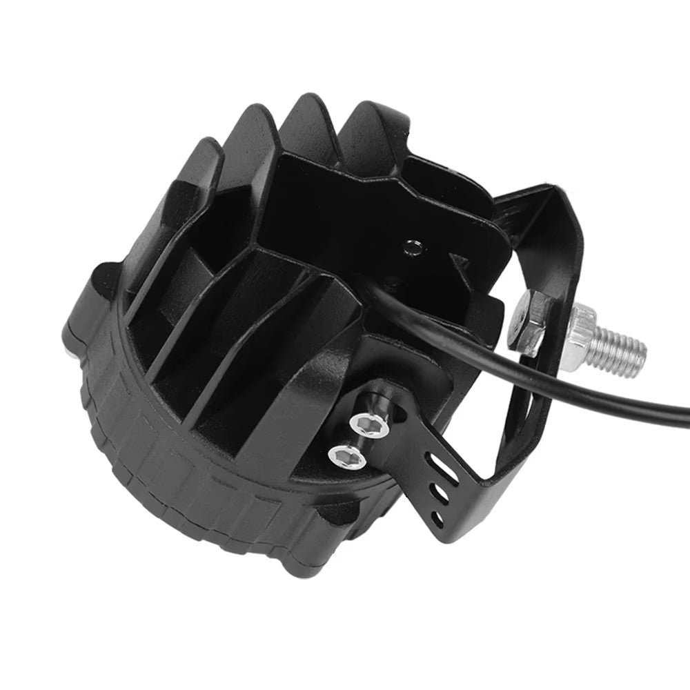 Phare LED Moto Puissant 15 000 Lumens - Portée 300 M - Étanche IP67 - Alimentation 12-80V - Commode 3 Modes - Idéal Visibilité Nuit Et Sécurité