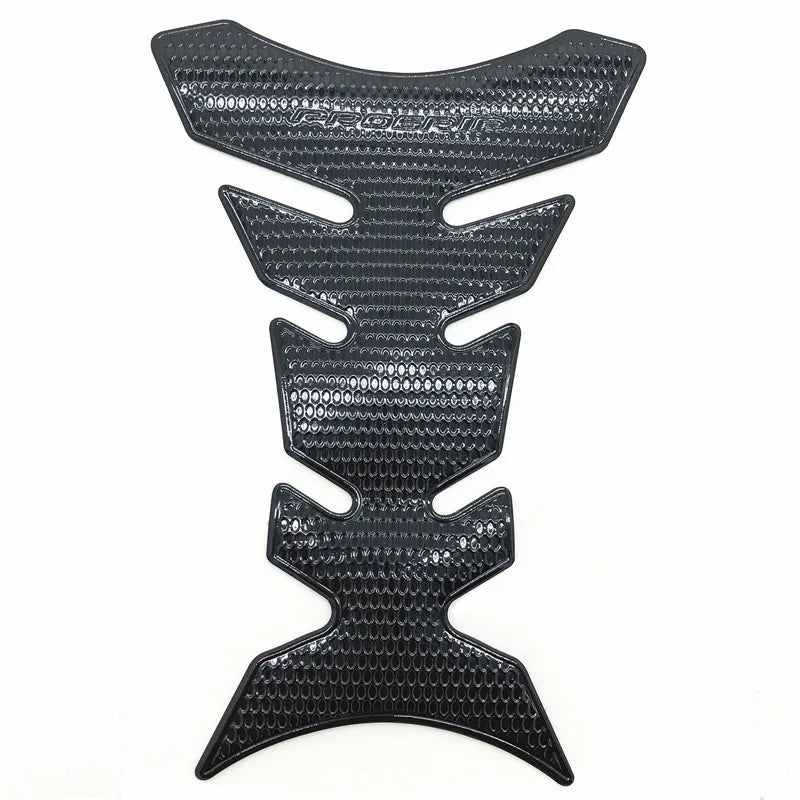 Protection de réservoir moto noire avec finition texturée sport
