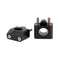 Kit rehausse guidon moto 28,6 mm noir en aluminium