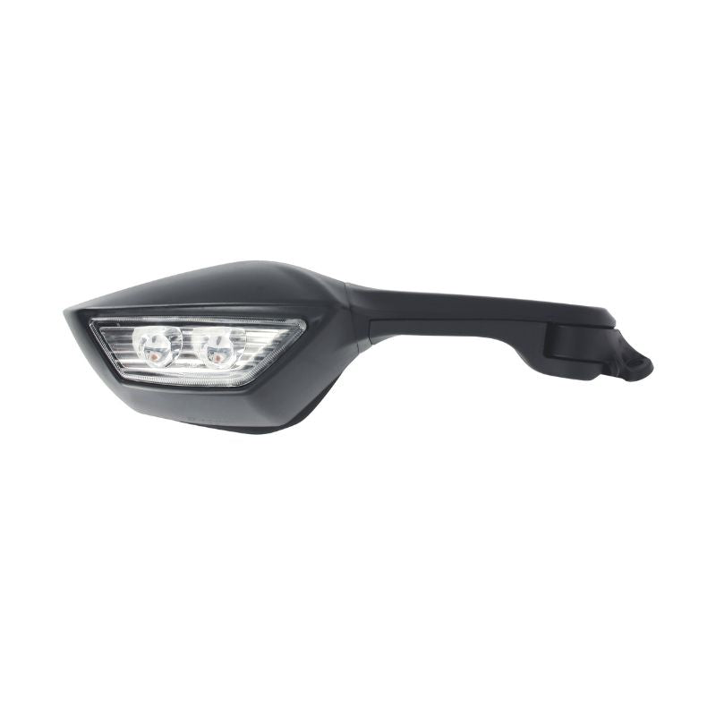 Rétroviseur moto avec clignotant LED intégré droite pour Kawasaki ZX-10 R Ninja 2011-2014