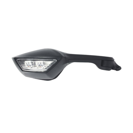 Rétroviseur moto avec clignotant LED intégré droite pour Kawasaki ZX-10 R Ninja 2011-2014