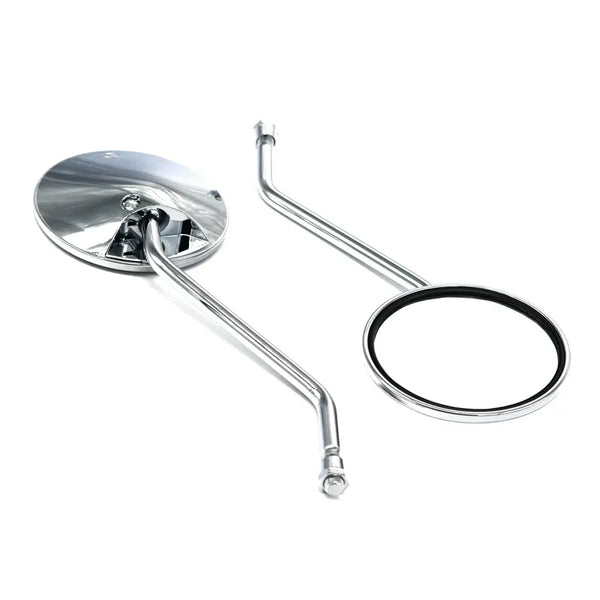 Set De 2 Rétroviseurs Vélo Chromés - Aluminium - Montage Facile - Neuf Sous Emballage