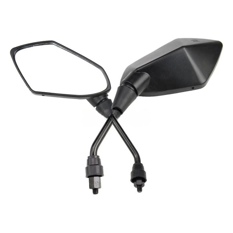 Rétroviseurs Moto Ronds Classiques Rétro 10,16 Cm – Noir Mat, Universels 8/10 Mm, Pour Cruiser, Chopper, Cafe Racer, VTT, Scooter
