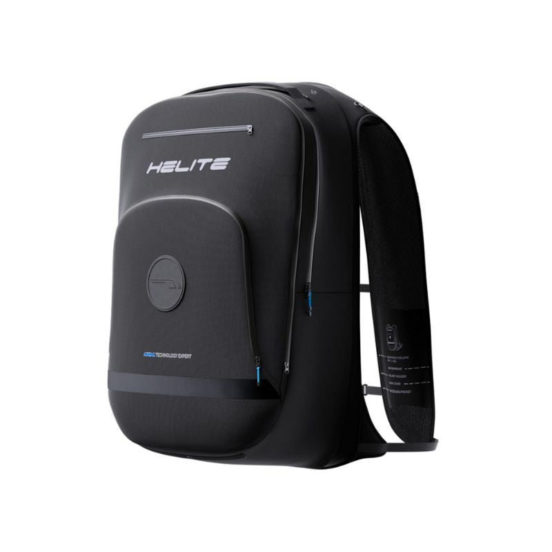 Sac à dos airbag moto Helite H-Moov noir protection dorsale touring urbain