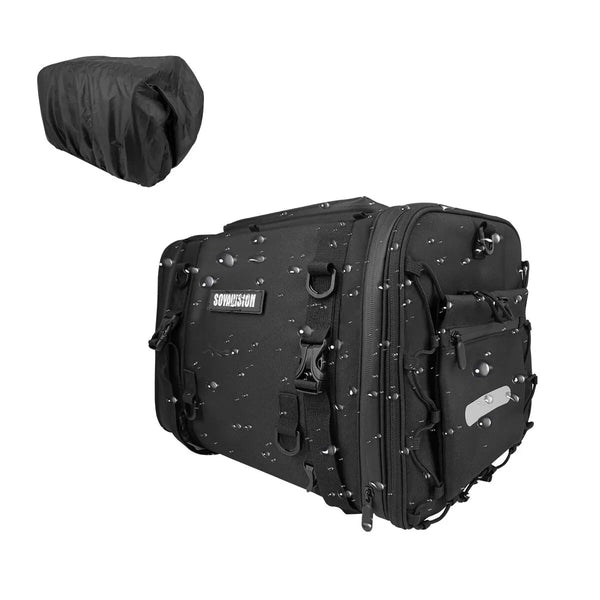 Rhinowalk Sac De Selle Moto Étanché 20L – Fixation Rapide & Antidérapante – Idéal Longs Trajets