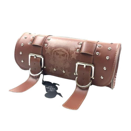 Sacoche De Moto En Cuir Véritable PARRYS LEATHER WORLD – Marron, 15 Litres