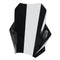 Saute-vent moto bicolore noir et blanc – style racing agressif et bonne protection