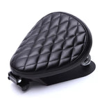 Selle de moto bobber en cuir noir - Vignette | Boutique biker