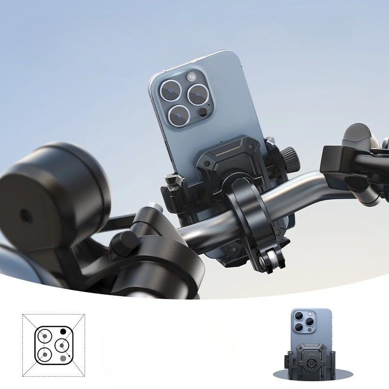 support telephone moto fixation arriere
