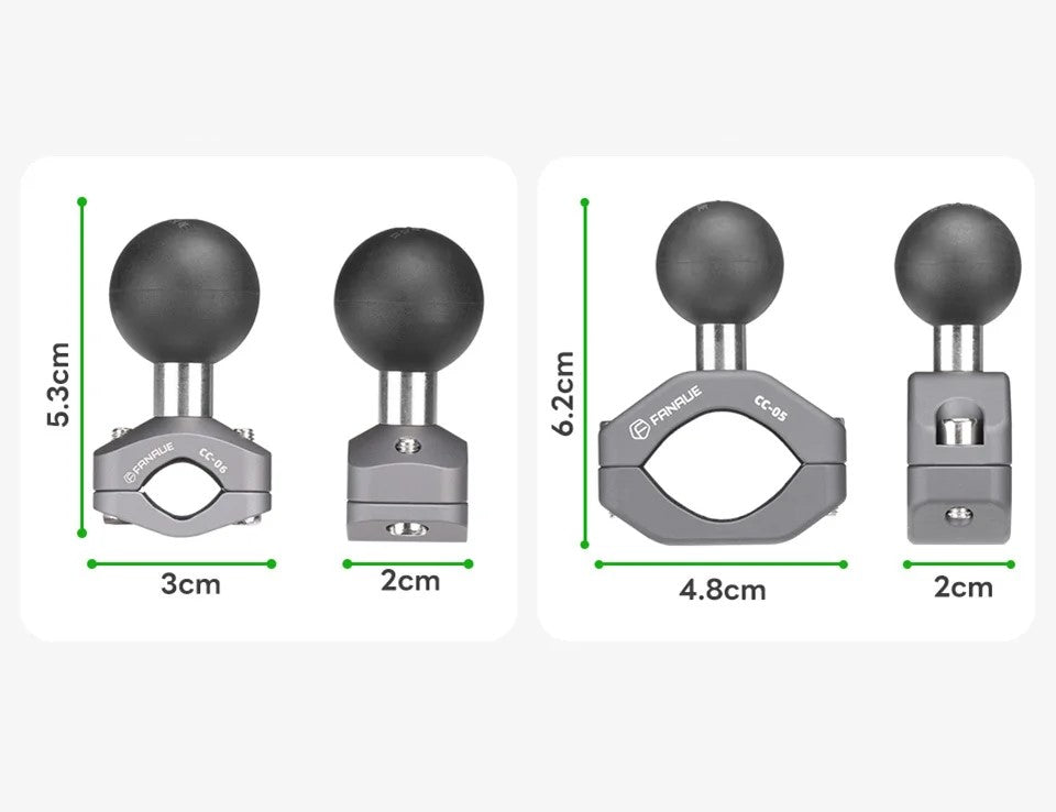 Support De Montage Clignotant Moto - Réglable Fourche 30mm - Métal Noir Universel - 10