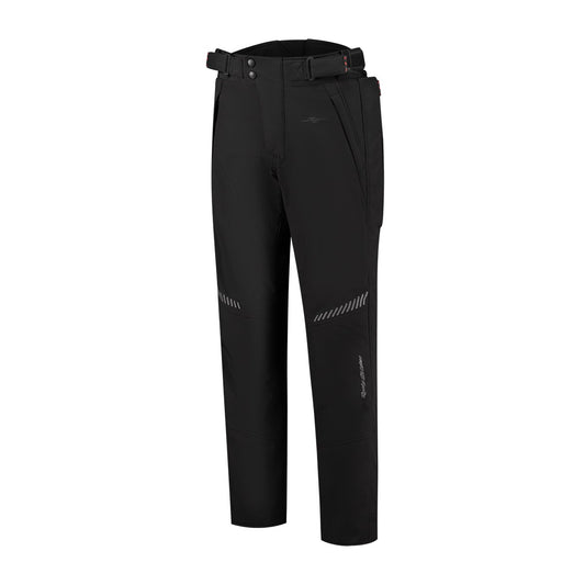 Sur pantalon moto noir softshell homologué CE avec protections genoux