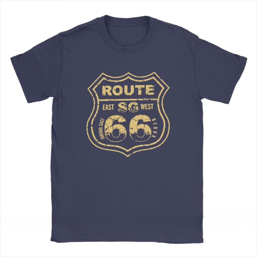 T-shirt-moto-route-66-SG-bleu-devant