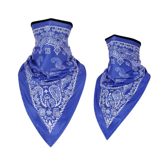 Tour de cou moto bandanas bleu foncé coupe-vent anti-poussière