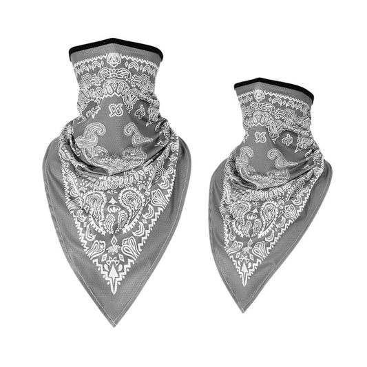 Tour de cou moto bandanas gris clair coupe-vent respirant lot de 2