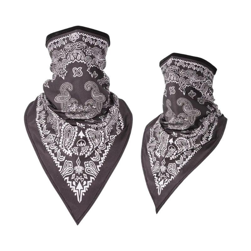Tour de cou moto bandanas marrons respirants coupe-vent pour motards