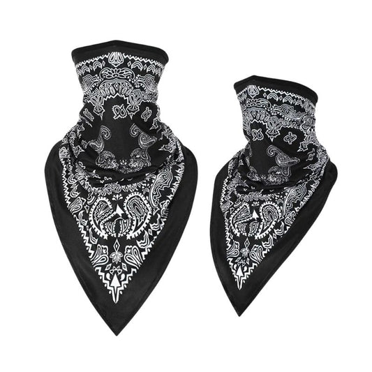 Tour de cou moto bandana noir respirant coupe-vent anti-poussière