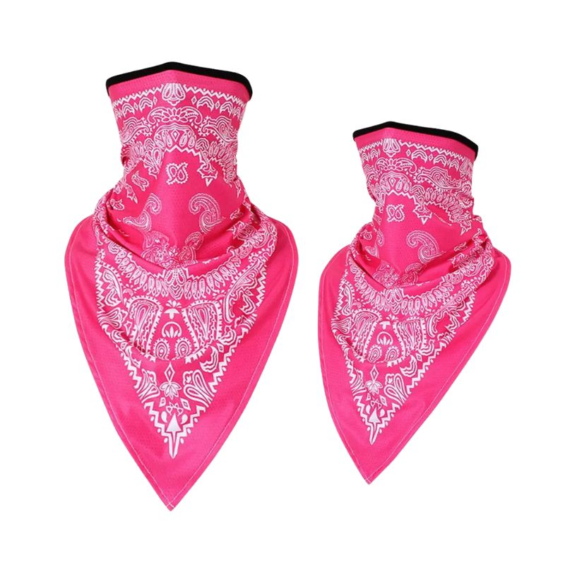 Tour de cou moto bandana rose respirant coupe-vent