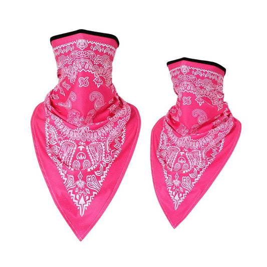 Tour de cou moto bandana rose respirant coupe-vent