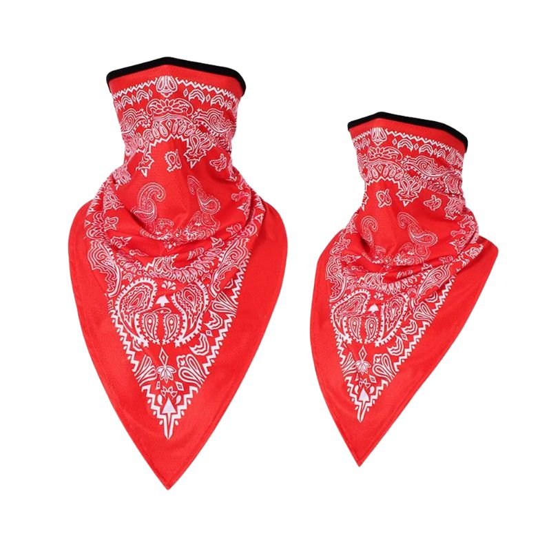 Zandana/Bandana Rouge 'Magma' Pour Bikers - Neuf Sans étiquette, Coton Mélangé, Taille Unique