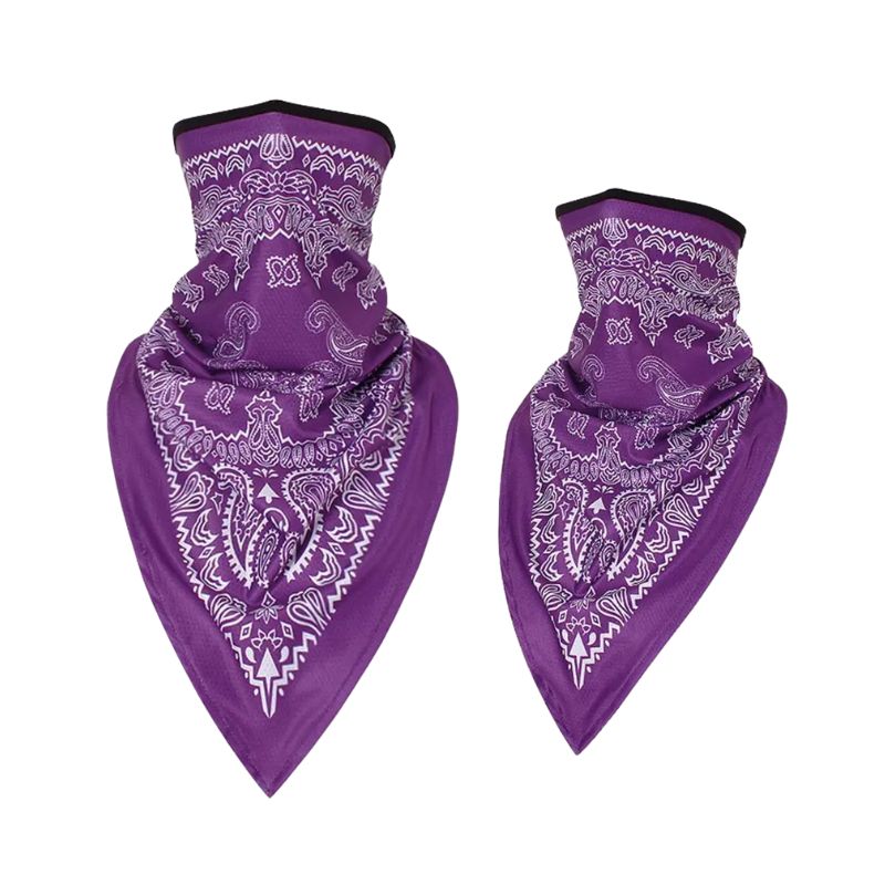 Tour de cou moto bandanas violets coupe-vent respirant