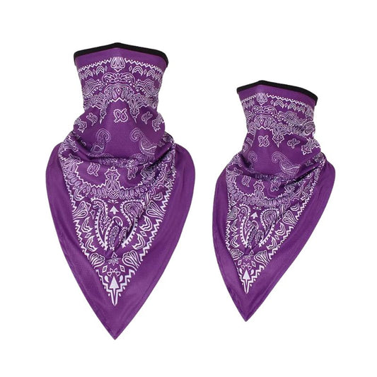Tour de cou moto bandanas violets coupe-vent respirant