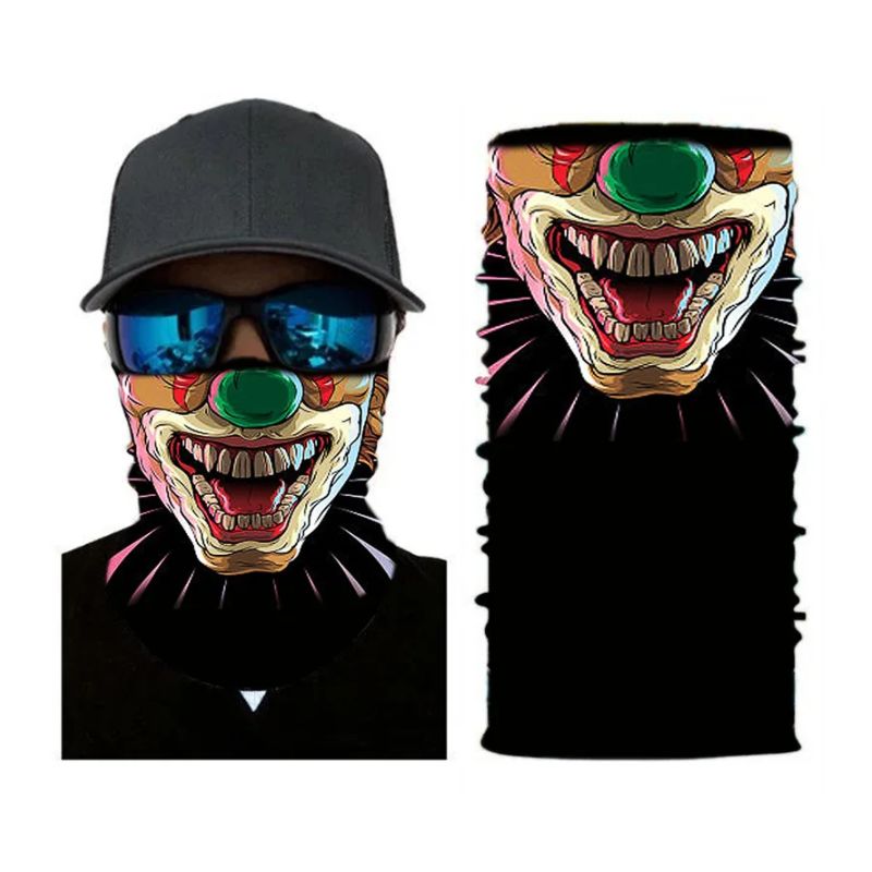 Tour de cou moto clown nez vert design original