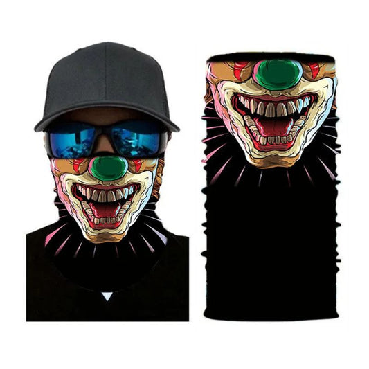 Tour de cou moto clown nez vert design original