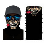 Scaldacollo per moto - Scheletro felice - Vignette | Boutique biker