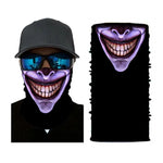 Scaldacollo da moto - Teschio viola - Vignette | Boutique biker