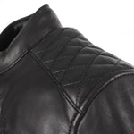 Blouson de moto homologué AA - Rusty Stitches Jack Joyce V2 noir brillant - Vignette | Boutique biker
