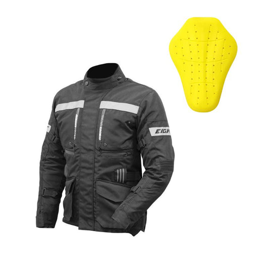 Giacca moto da uomo - Trekk nera