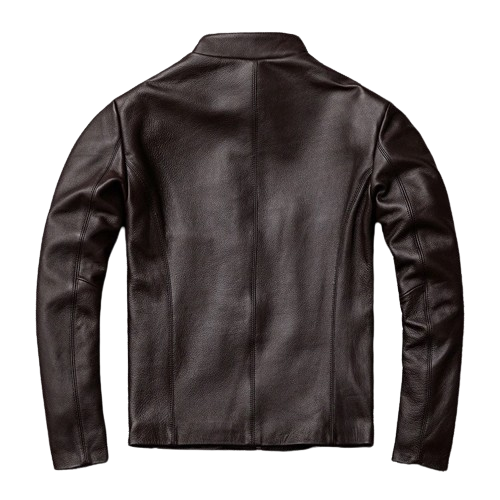 Veste Homme En Cuir Vintage Smart Range – Marron – Années 70 – Taille S-5XL