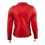 Blouson de moto homologué AA - Rusty Stitches Jacket Amanda rouge - Vignette | Boutique biker