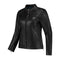 Veste moto femme cuir noir homologuée CE avec protections