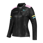 Blouson de moto homologué AA - Rusty Stitches Jack Joyce V2 noir et pastel - Vignette | Boutique biker