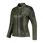 Blouson de moto homologué A - Rusty Stitches Jack Alice vert - Vignette | Boutique biker