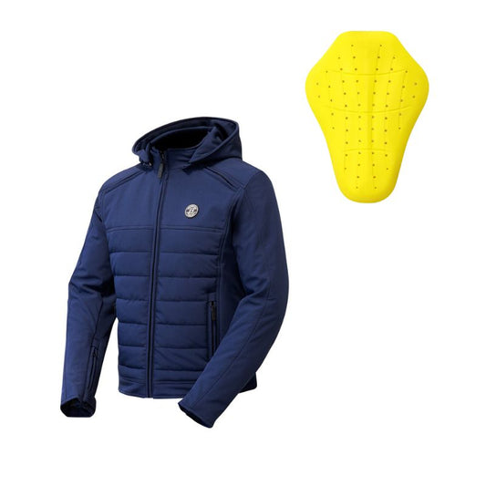 Giacca da motociclista da uomo - Softshell blu