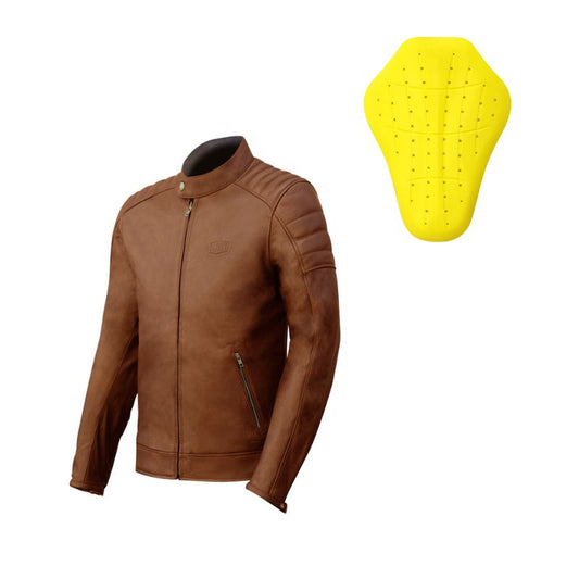 Giacca da motociclista da uomo AA Trophy - Marrone chiaro