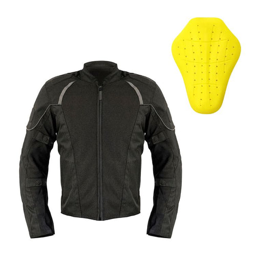 Giacca estiva da moto da uomo - S-Line nera