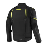 Blouson de moto homologué AA - Rusty Stitches Jack Pete noir et jaune - Vignette | Boutique biker