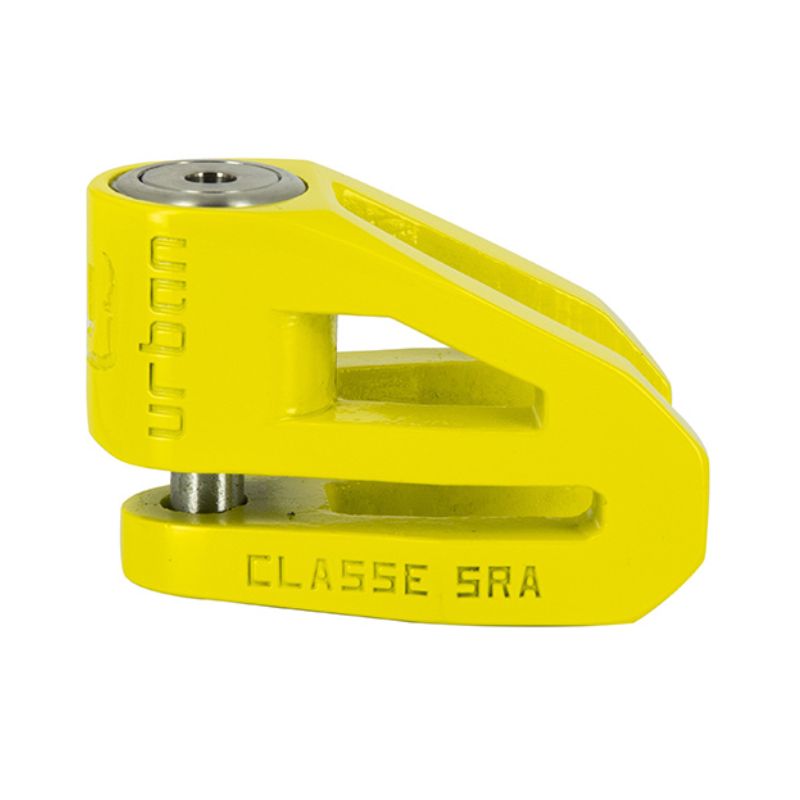 bloque disque moto sra urban jaune 10mm double verrouillage antivol homologué