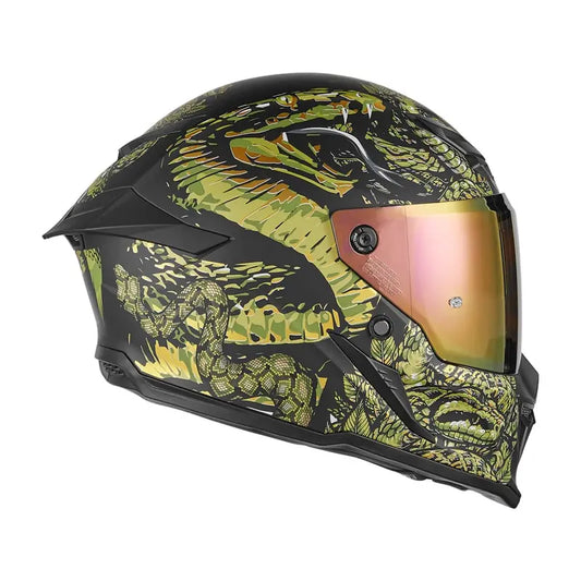 Casque intégral - Goliath Mythology noir mat or