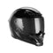Casque intégral Exklusiv Goliath noir brillant, design aérodynamique.